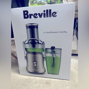 (NEW) Breville Juice Fountain Cold Plus Juicer, BJE530, Brushed Steel 70 fl oz